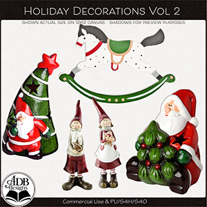 Holiday Decorations Vol 2 by ADB Designs CU/PU