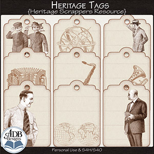 Heritage Resource Heritage Tags by ADB Designs