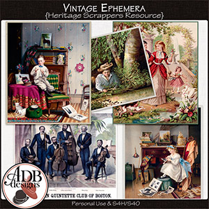 Heritage Resource Vintage Ephemera by ADB Designs