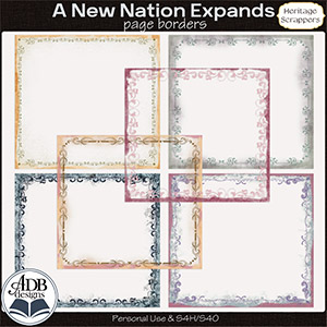 A New Nation Expands Page Borders by ADB Designs