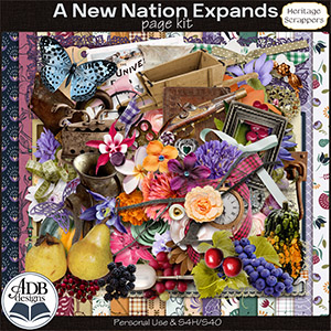 A New Nation Expands Page Kit by ADB Designs