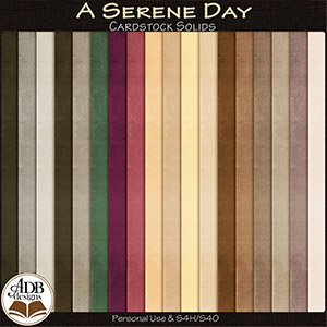 A Serene Day Cardstock Papers