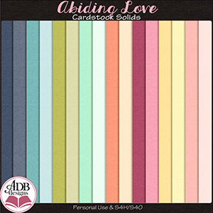 Abiding Love Solid Papers by ADB Designs