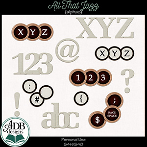 All That Jazz Heritage Alphas by ADB Designs