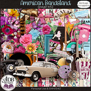 American Bandstand Page Kit by ADB Designs