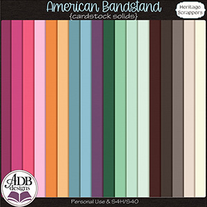 American Bandstand Cardstock Solids by ADB Designs