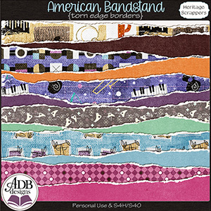 American Bandstand Torn Edgers by ADB Designs