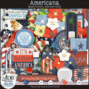 Americana Patriotic Elements by ADB Designs