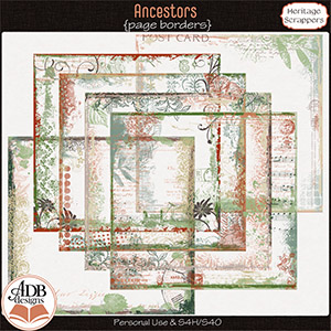 Ancestors Page Borders by ADB Designs