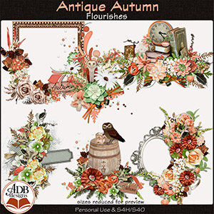 Antique Autumn Clusters by ADB Designs