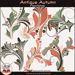 Antique Autumn Flourishes by ADB Designs