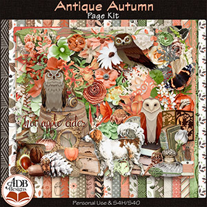 Antique Autumn Page Kit by ADB Designs