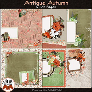 Antique Autumn Quick Pages by ADB Designs