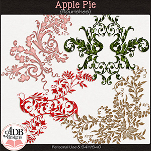 Apple Pie Flourishes by ADB Designs