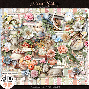 Arrival: Spring Page Kit by ADB Designs