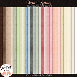 Arrival: Spring Solid Papers by ADB Designs