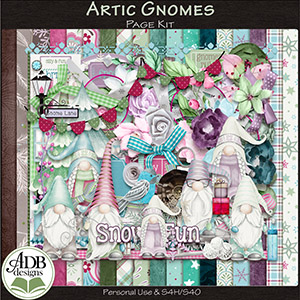 Arctic Gnomes Page Kit by ADB Designs