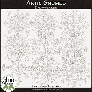 Arctic Gnomes Snowflakes by ADB Designs