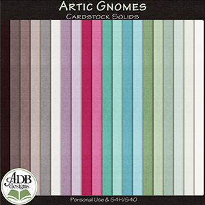 Arctic Gnomes Solid Papers by ADB Designs