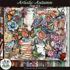 Artistic Autumn Page Kit by ADB Designs