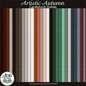 Artistic Autumn Cardstock Papers by ADB Designs