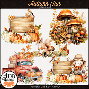 Autumn Fun Clusters by ADB Designs