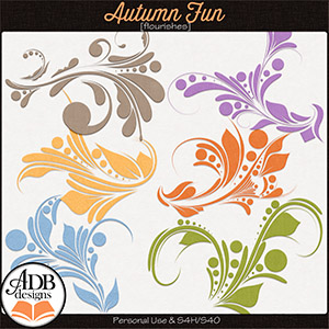 Autumn Fun Flourishes by ADB Designs