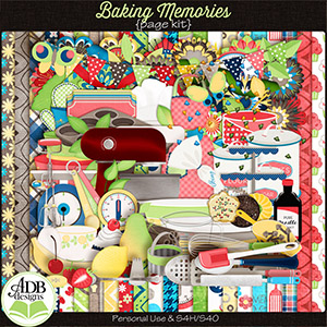 Baking Memories Page Kit by ADB Designs