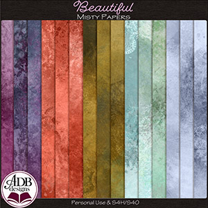 Beautiful Misty Papers by ADB Designs