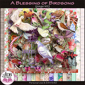 A Blessing of Birdsong Page Kit by ADB Designs