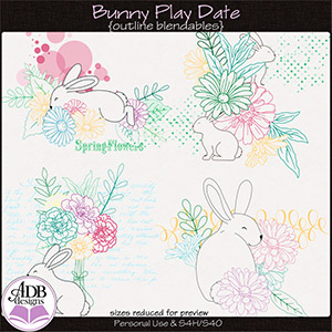 Bunny Play Date Blendables by ADB Designs