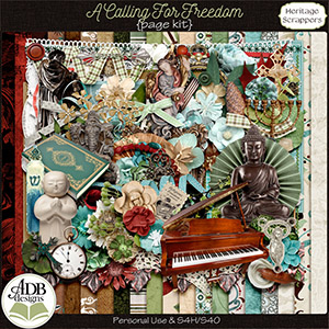 A Calling For Freedom Page Kit by ADB Designs