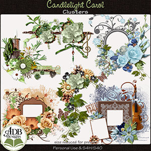 Candlelight Carol Clusters by ADB Designs