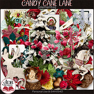 Candy Cane Lane Elements by ADB Designs