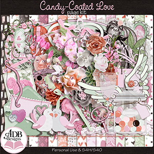 Candy-Coated Love Page Kit by ADB Designs