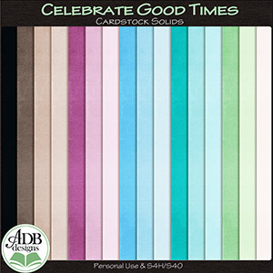 Celebrate Good Times Solid Papers by ADB Designs