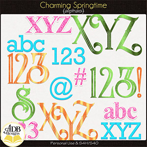 Charming Springtime Alphas by ADB Designs