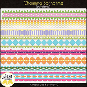 Charming Springtime Borders by ADB Designs