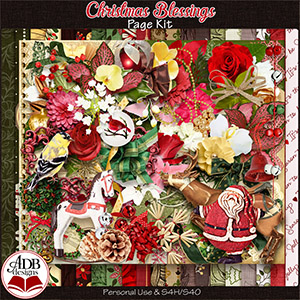 Christmas Blessings Page Kit