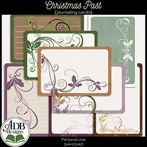 Christmas Past Journal Cards by ADB Designs