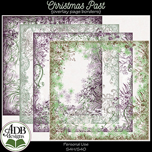 Christmas Past Page Borders by ADB Designs