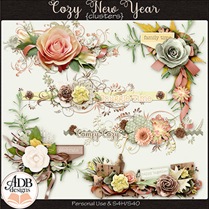 Cozy New Year Clusters by ADB Designs