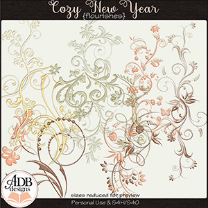 Cozy New Year Flourishes by ADB Designs