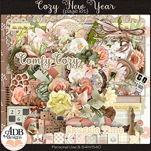 Cozy New Year Page Kit by ADB Designs