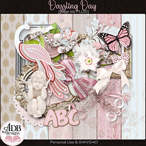 Dazzling Day Page Kit + Alpha by ADB Designs