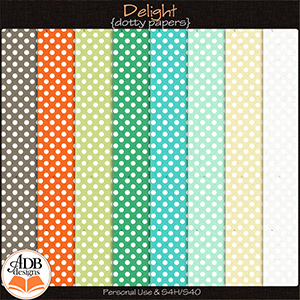 Delight Dotty Paper by ADB Designs