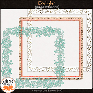 Delight Page Borders by ADB Designs