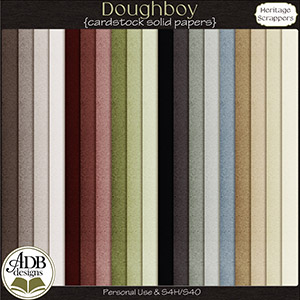 Doughboy Solid Papers by ADB Designs