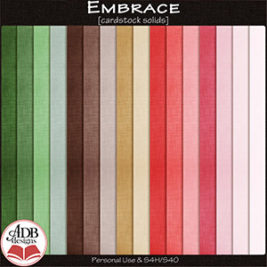 Embrace Cardstock Solid Papers by ADB Designs