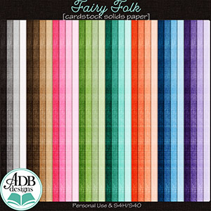 Fairy Folk Solid Papers